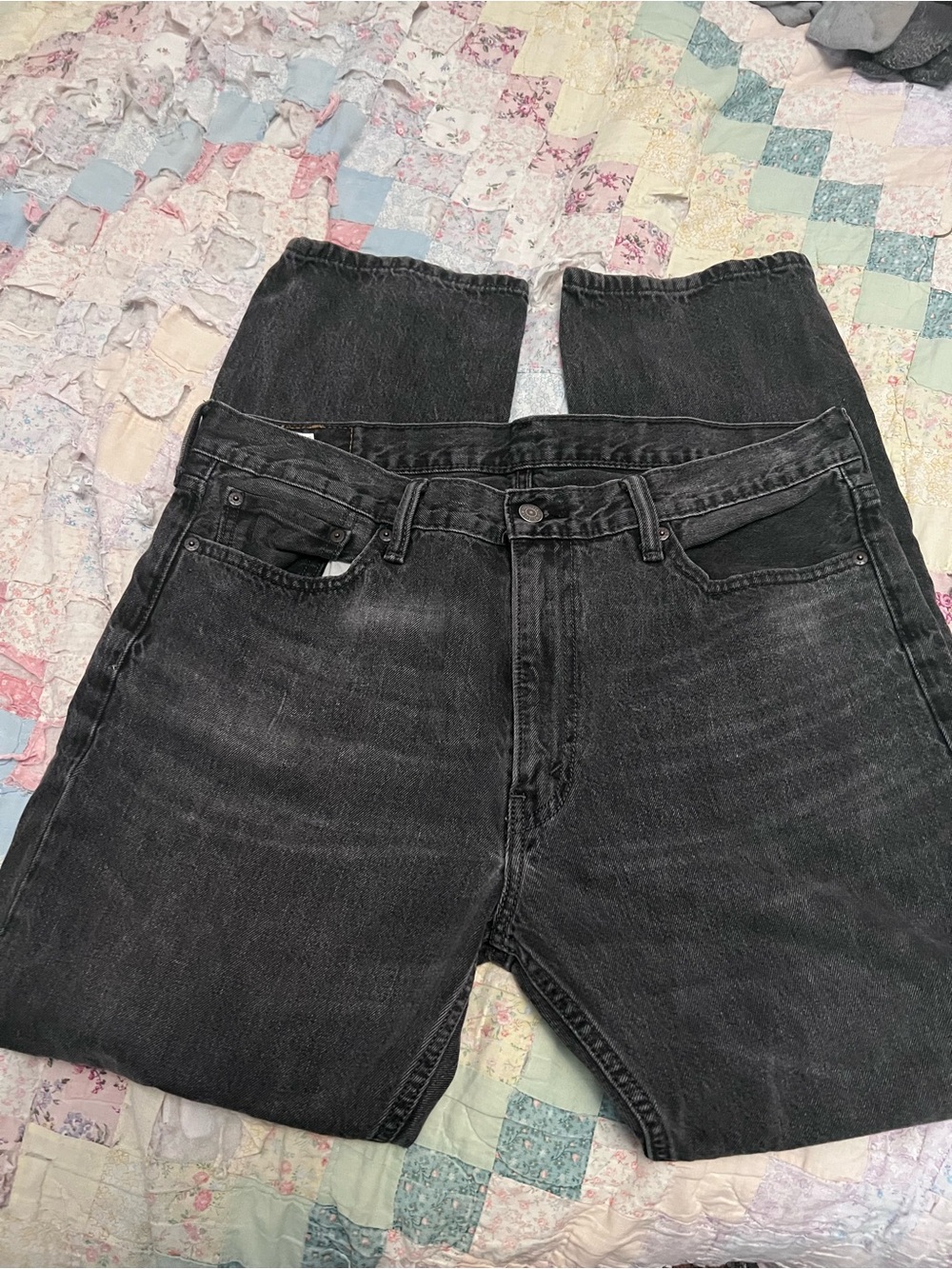 Black Levi’s Men's Straight-Leg Jeans